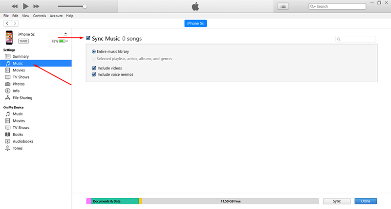 Transfer Music From iTunes To iPhone via USB