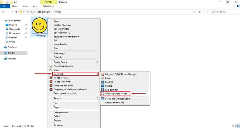 Restore Windows Photo Viewer in Windows 10 Using Registry File