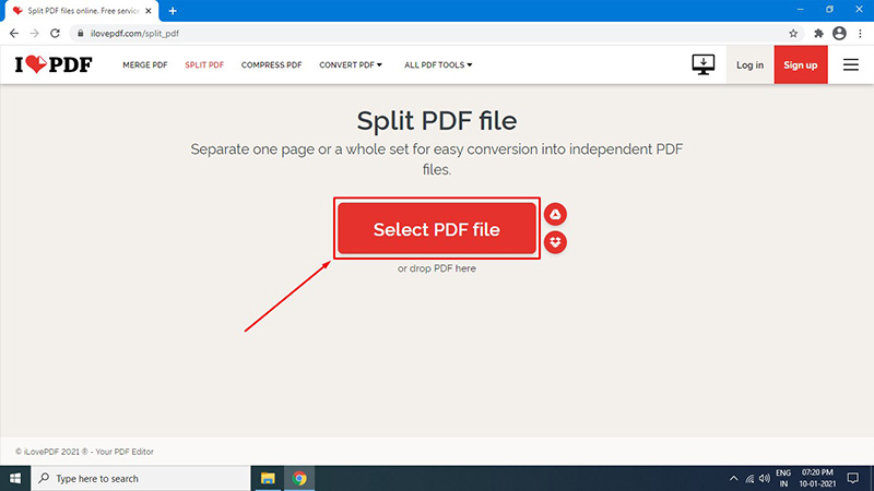 Save a Single Page of a PDF Using Online Tool